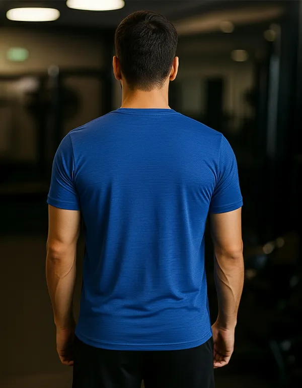 Royal_Blue_100%_Polyester_Aero_Dry_Too_Fast_To_Follow_Activewear_T-Shirt_For_Unisex