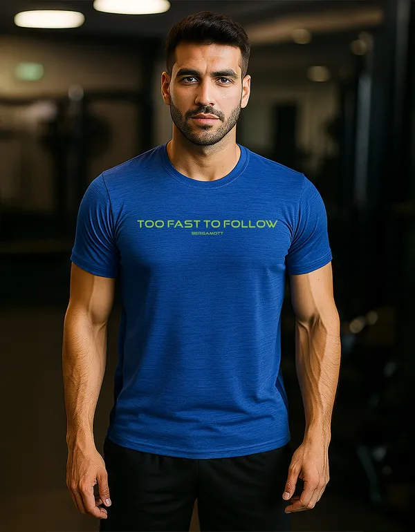 Royal_Blue_100%_Polyester_Aero_Dry_Too_Fast_To_Follow_Activewear_T-Shirt_For_Unisex