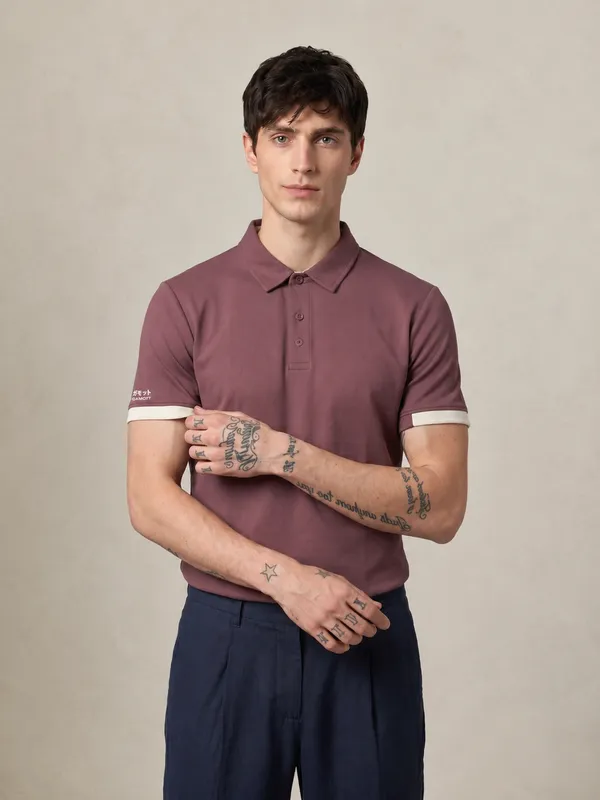 Merlot_Wine_Luxe_Polo_T-Shirt_For_Men