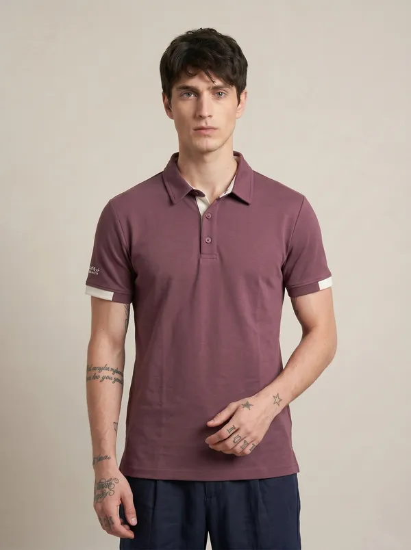 Merlot_Wine_Luxe_Polo_T-Shirt_For_Men