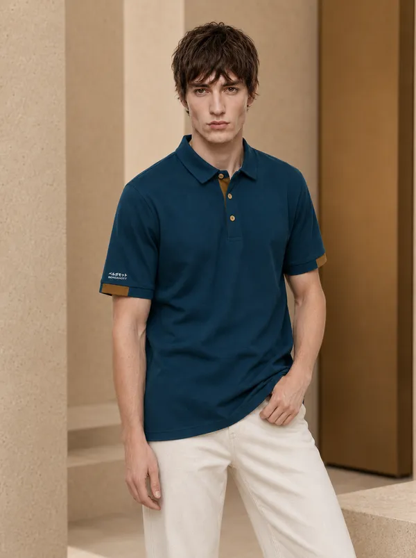 Mykonos_Teal_Blue_Premium_Milan_Polo_|_270_GSM_Cotton_Rich_Fabric_|_Classic_Fit