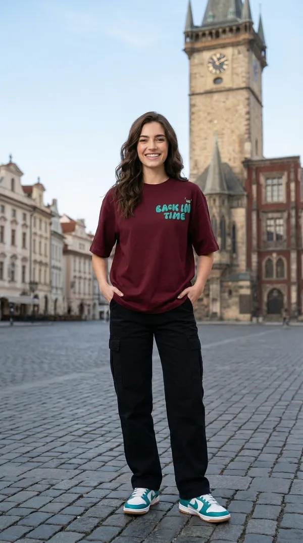 Flashback_Oversized_Tee_–_Wine_|_Unisex