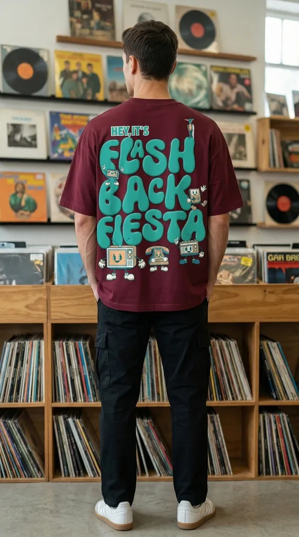 Flashback_Oversized_Tee_–_Wine_|_Unisex