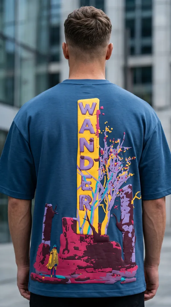 Wandering_Woods_Oversized_Tee_–_French_Blue_|_Unisex