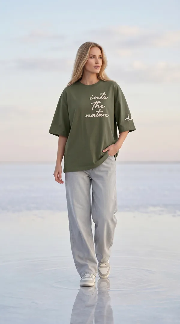 Into_The_Nature_Oversized_Tee_–_Olive_Green_|_Unisex