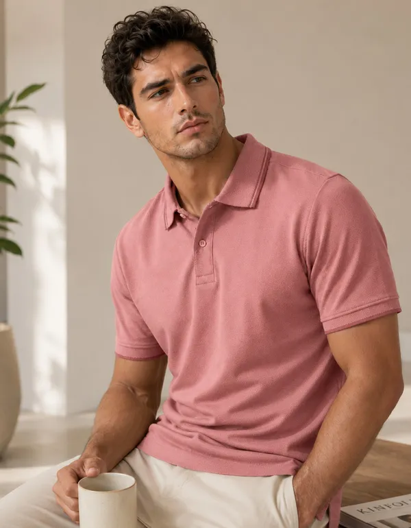 Peach_Club_Polos_T-Shirt_For_Men