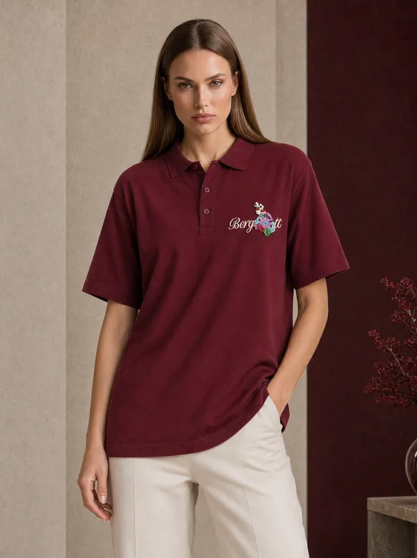 The_Dragon_Blossom_Rave_Polo_|_240_GSM_cotton_rich_fabric_|_Rich_Maroon_|Unisex
