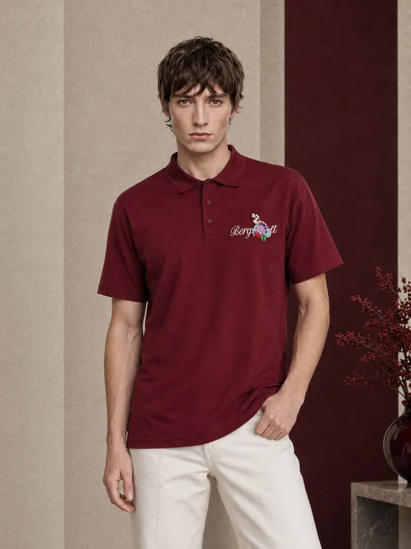 The_Dragon_Blossom_Rave_Polo_|_240_GSM_cotton_rich_fabric_|_Rich_Maroon_|Unisex