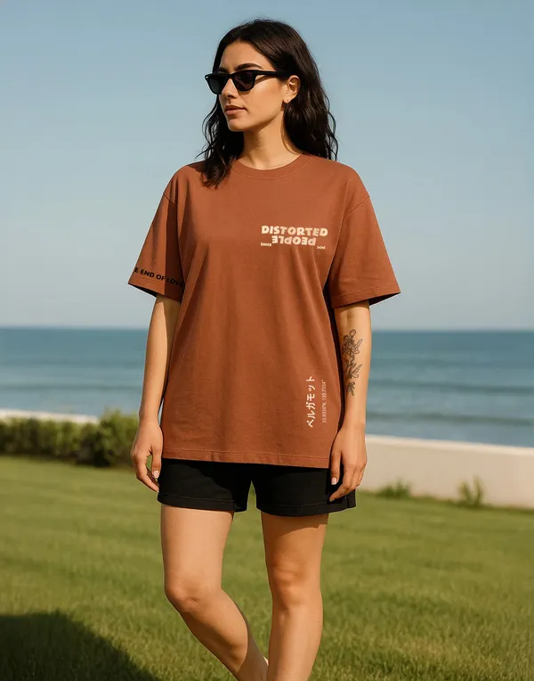 The_Ebony_&_Ivory_Oversized_Tee_–_Tan_Brown_|_Unisex