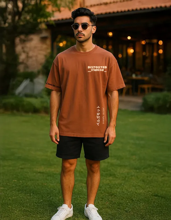 The_Ebony_&_Ivory_Oversized_Tee_–_Tan_Brown_|_Unisex