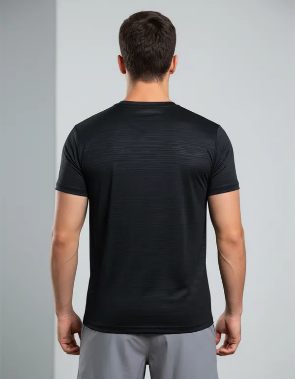 Black_100%_Polyester_Aero_Dry_Hard_To_Beat_Activewear_T-Shirt_For_Unisex