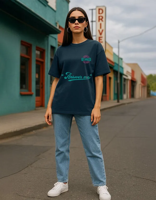 Earthbound_Oversized_Tee_–_Teal_Blue_|_Unisex
