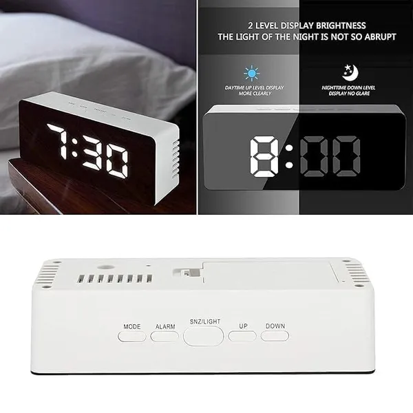 Silver_Plastic_Alaram_Clock_For_Home_Improvement