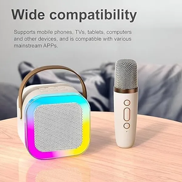 Pink_Plastic_Wireless_Mic_Bluetooth_Speaker_For_Unisex