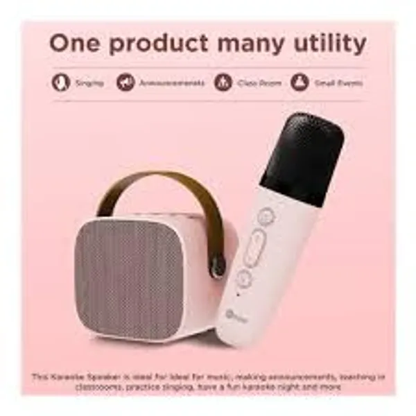 Pink_Plastic_Wireless_Mic_Bluetooth_Speaker_For_Unisex