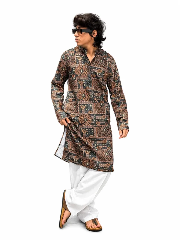 Men’s_Printed_Long_Kurta