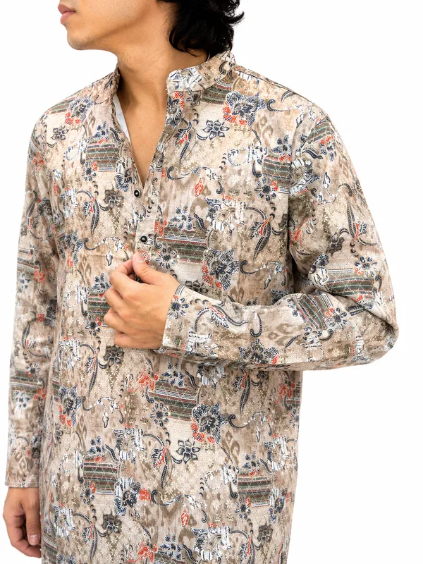 Men’s_Printed_Long_Kurta