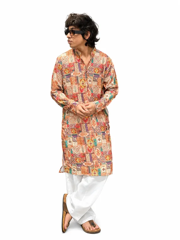 Men’s_Printed_long_Kurta