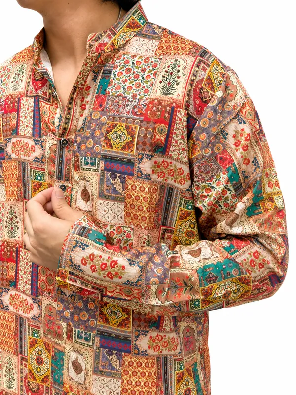 Men’s_Printed_long_Kurta