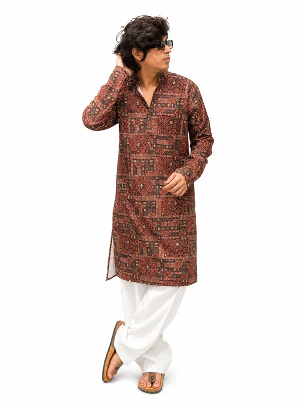 Men’s_Printed_long_Kurta
