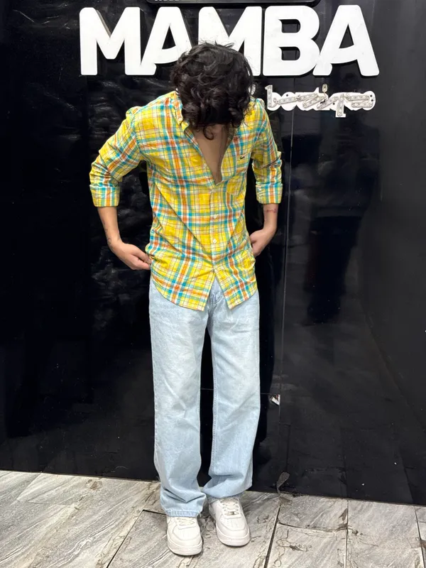 Men’s_Premium_Classy_Checked_Casual_Shirt_–_Sunshine_Yellow_Multi_Check