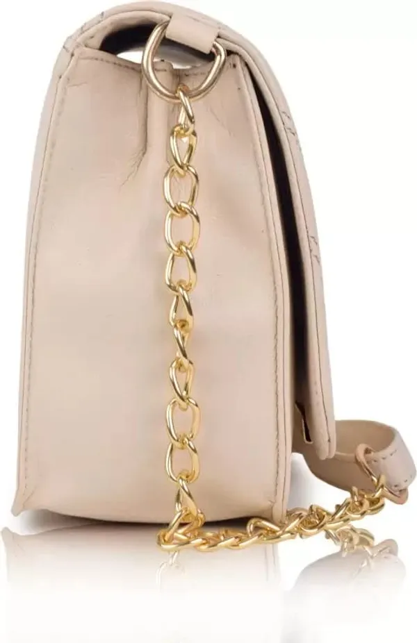Beige_Premium_Faux_Leather_Sling_Bag_For_Women