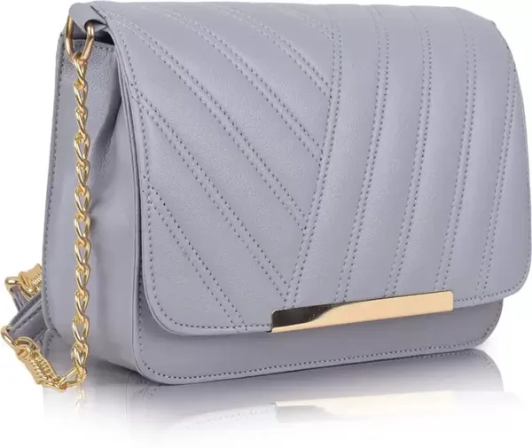 Grey_Premium_Faux_Leather_Sling_Bag_For_Women