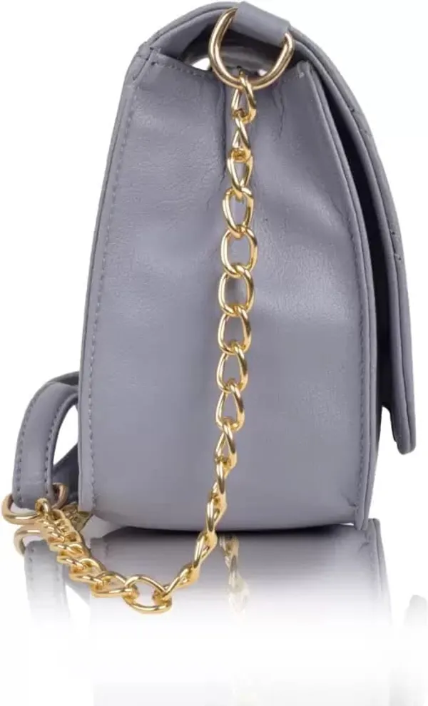 Grey_Premium_Faux_Leather_Sling_Bag_For_Women