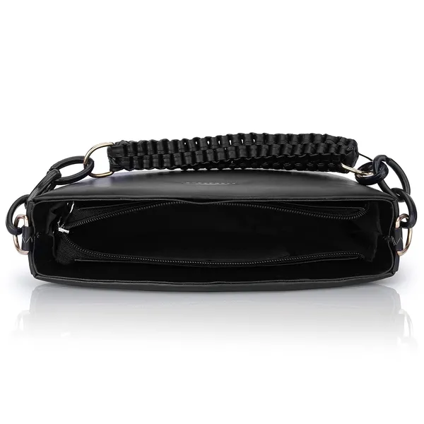 Black_Premium_Faux_Leather_Sling_Bag_For_Women