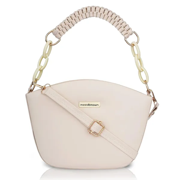 Beige_Premium_Faux_Leather_Sling_Bag_For_Women