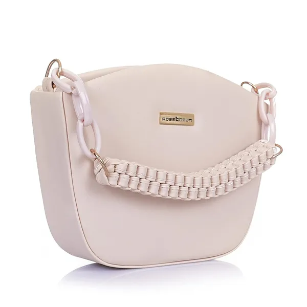 Beige_Premium_Faux_Leather_Sling_Bag_For_Women
