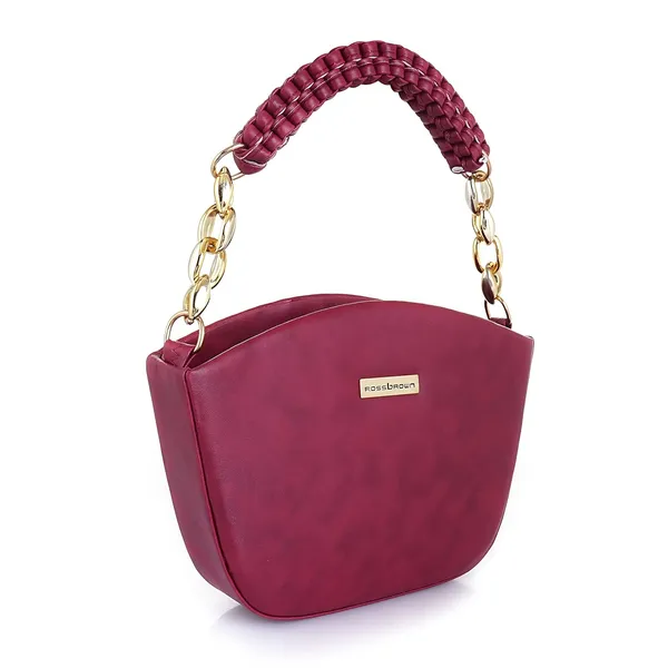 Maroon_Premium_Faux_Leather_Sling_Bag_For_Women
