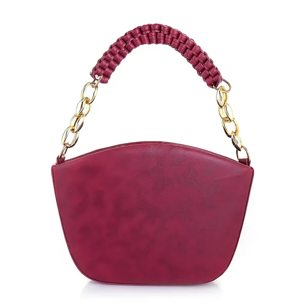 Maroon_Premium_Faux_Leather_Sling_Bag_For_Women
