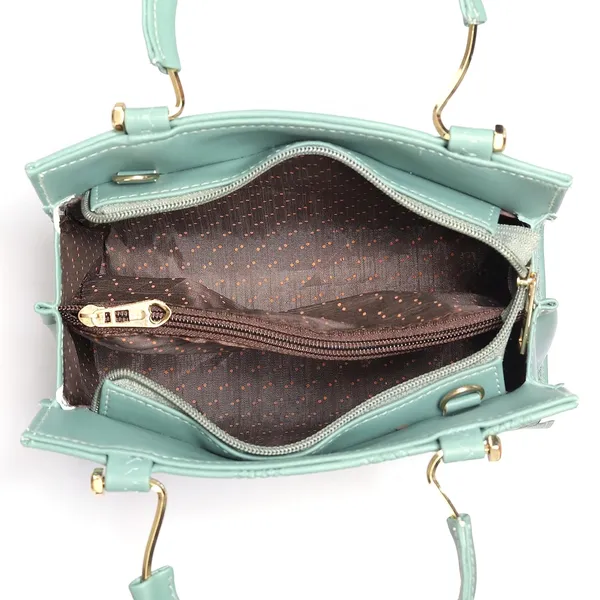 Green_Premium_Faux_Leather_Purse_Handbag_For_Women