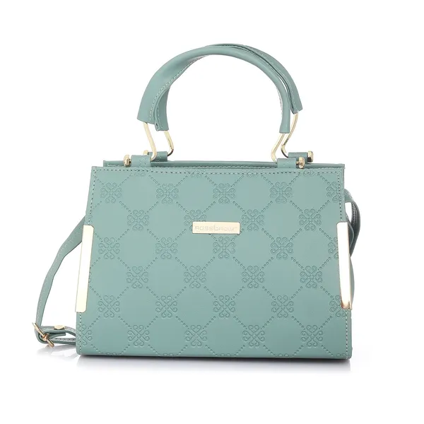 Green_Premium_Faux_Leather_Purse_Handbag_For_Women
