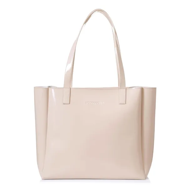 Beige_Premium_Polyurethane_Handbags_For_Women