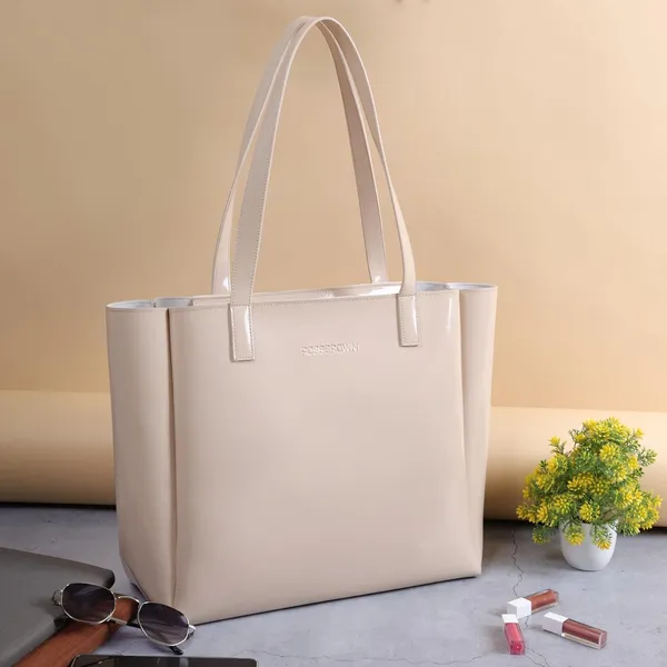 Beige_Premium_Polyurethane_Handbags_For_Women