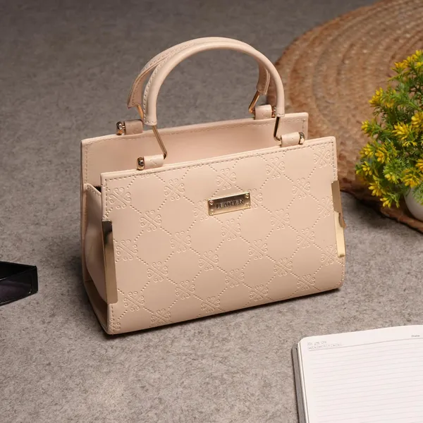 Beige_Premium_Faux_Leather_Purse_Handbag_For_Women