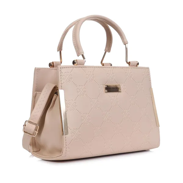 Beige_Premium_Faux_Leather_Purse_Handbag_For_Women