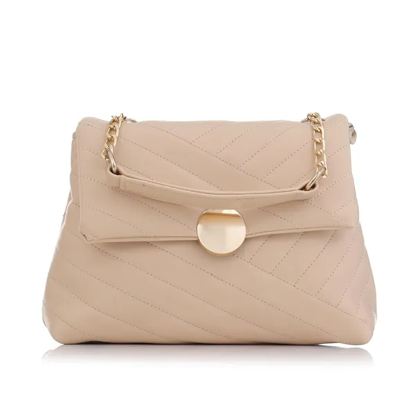 Beige_Premium_Faux_Leather_Sling_Bag_For_Women