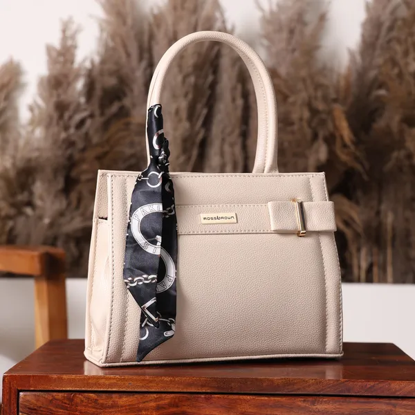 Beige_Premium_Faux_Leather_Handbag_For_Women