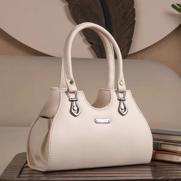 Beige_Premium_Faux_Leather_Handbag_For_Women