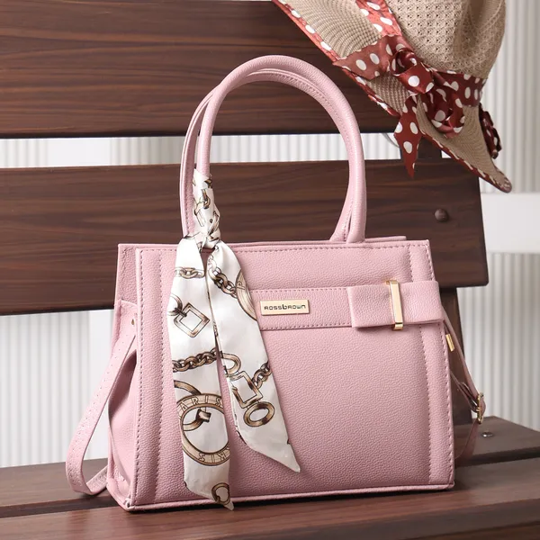 Pink_Premium_Faux_Leather_Handbag_For_Women