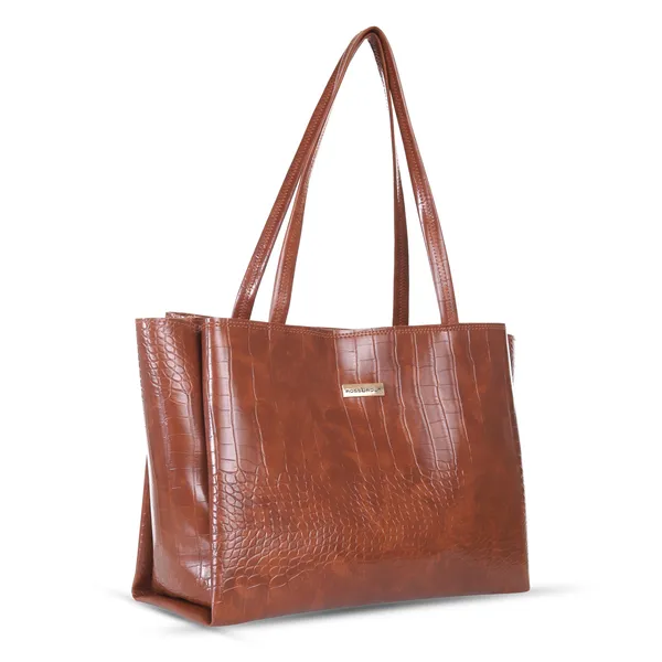 Brown_Premium_Faux_Leather_Shoulder_Bag_For_Women