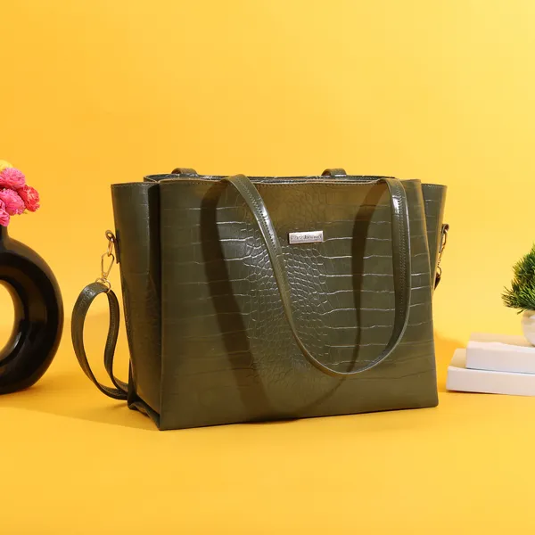 Green_Premium_Faux_Leather_Shoulder_Bag_For_Women