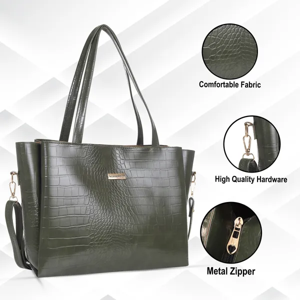 Green_Premium_Faux_Leather_Shoulder_Bag_For_Women