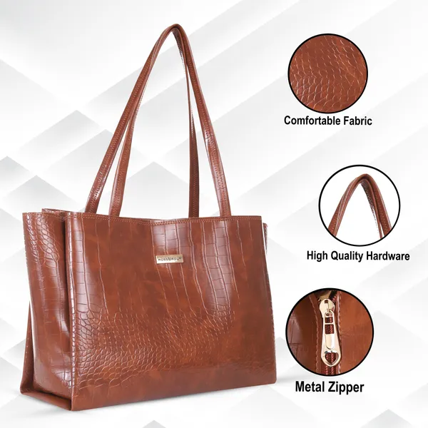 Brown_Premium_Faux_Leather_Shoulder_Bag_For_Women