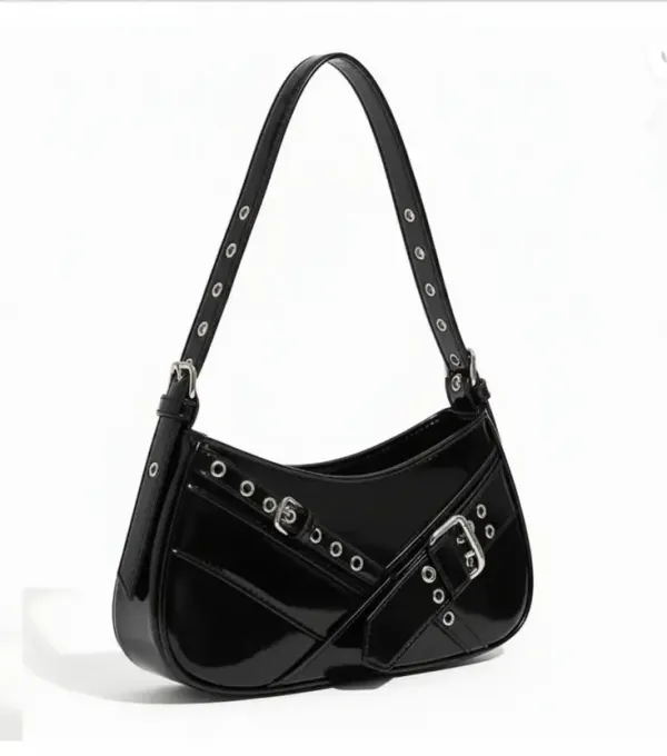Black_Premium_Faux_Leather_Shoulder_Bag_For_Women