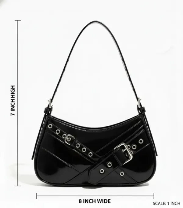 Black_Premium_Faux_Leather_Shoulder_Bag_For_Women