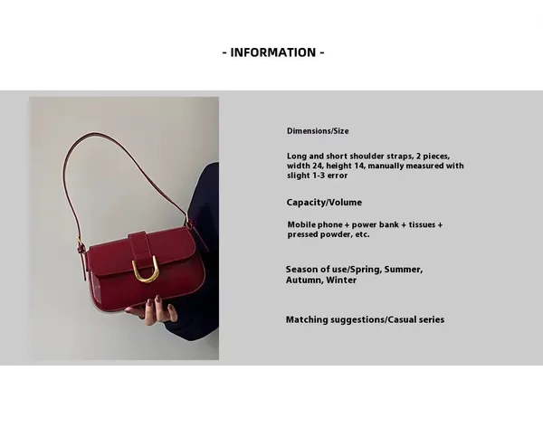 Maroon_Premium_Faux_Leather_Shoulder_Bag_For_Women